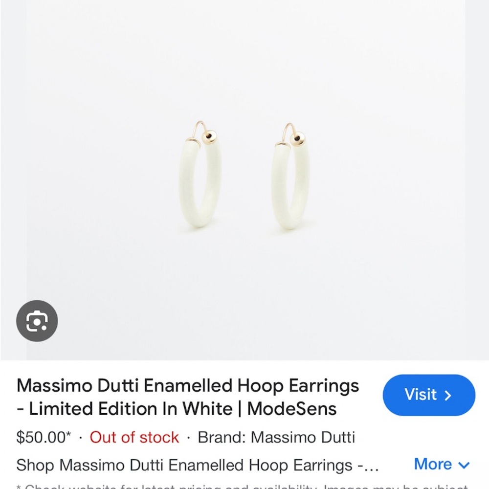 Almost new Massimo Dutti earrings